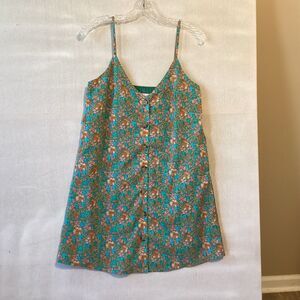 pink lily dress small floral lined pockets flowers